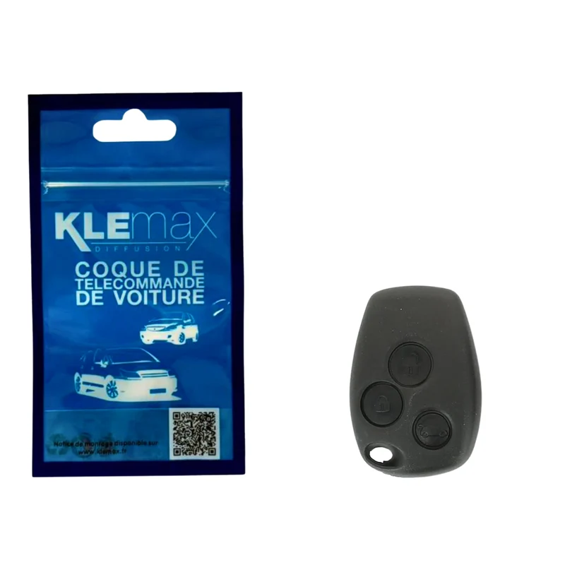 COQUE CLE ADAPTABLE RENAULT 3 BOUTONS LAME CRANTEE FIXE