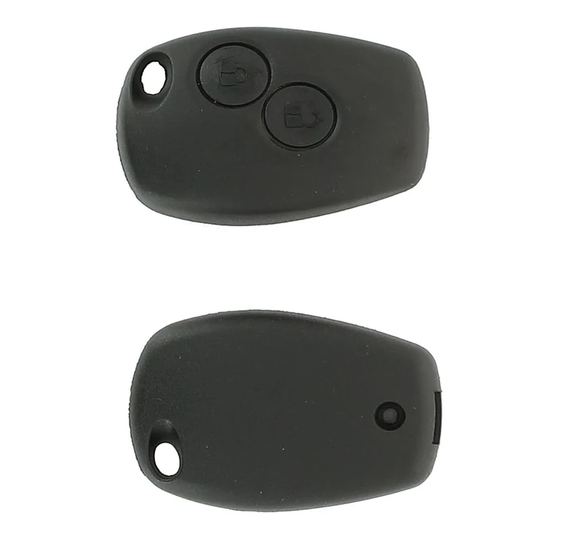 COQUE CLE ADAPTABLE RENAULT 2 BOUTONS LAME CRANTEE FIXE
