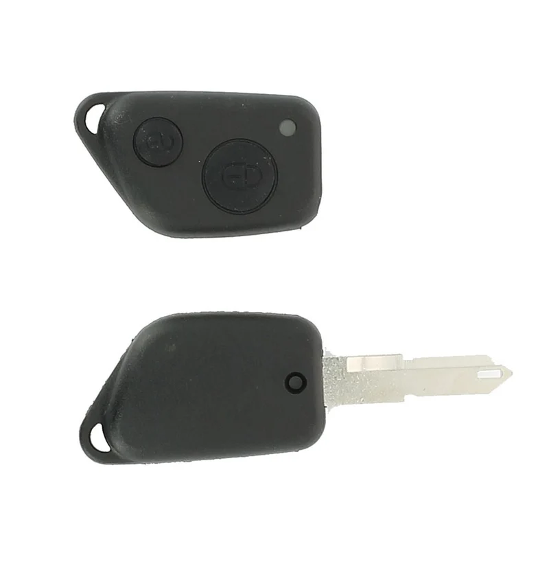 COQUE CLE ADAPTABLE PSA 2 BOUTONS LAME CRANTEE FIXE