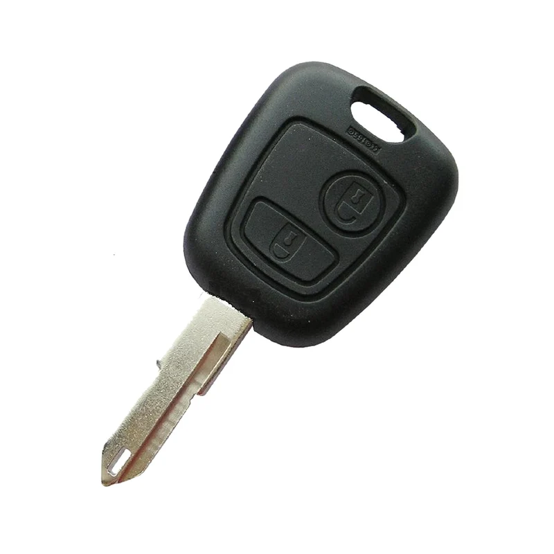 COQUE CLE ADAPTABLE PSA 2 BOUTONS LAME CRANTEE FIXE