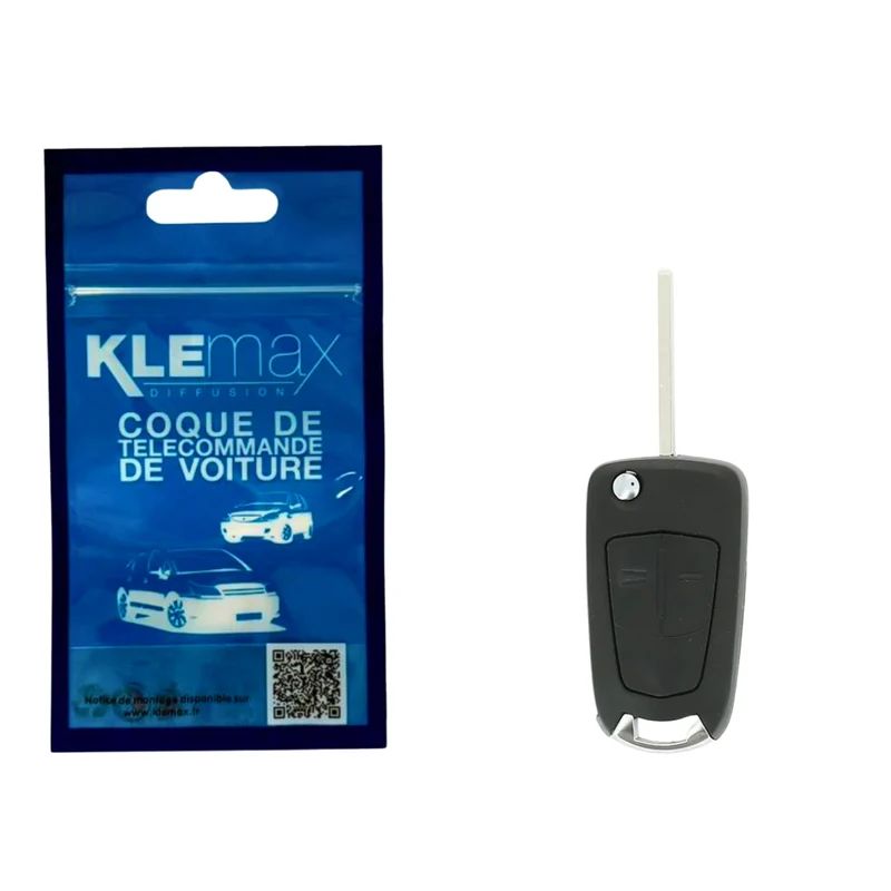 COQUE CLE ADAPTABLE OPEL 2 BOUTONS LAME FRAISEE RETRACTABLE 6MM