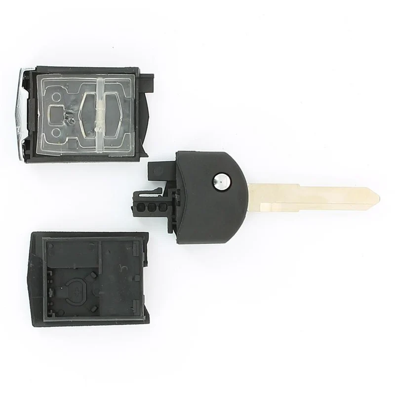 COQUE CLE ADAPTABLE MAZDA 2 BOUTONS LAME CRANTEE RETRACTABLE