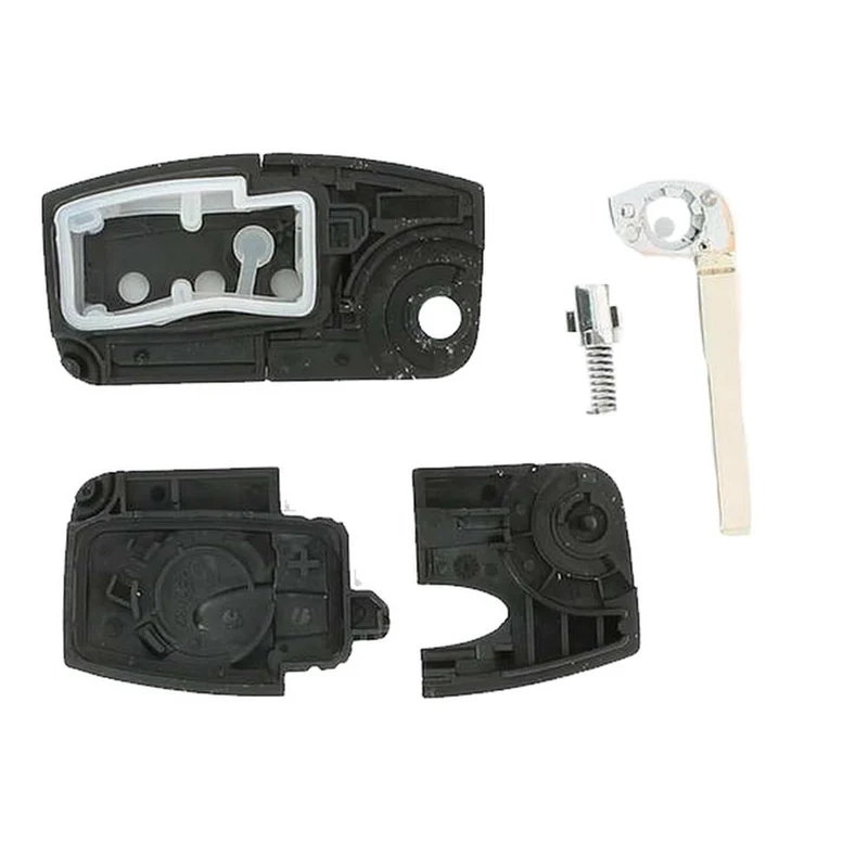COQUE CLE ADAPTABLE FORD 3 BOUTONS LAME FRAISEE RETRACTABLE 5MM