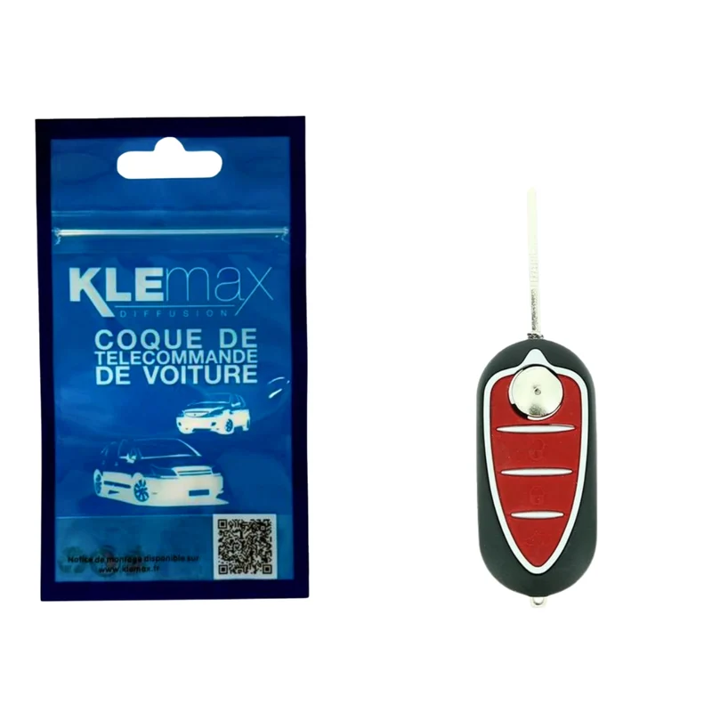 COQUE CLE ADAPTABLE ALFA ROMEO 3 BOUTONS LAME FRAISEE RETRACTABLE 8MM