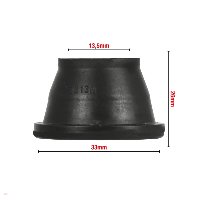 CACHE ROTULE DE SUSPENSION 13,5X33X26MM BAGUE FIXE EN NYLON W614 VENDU PAR 25