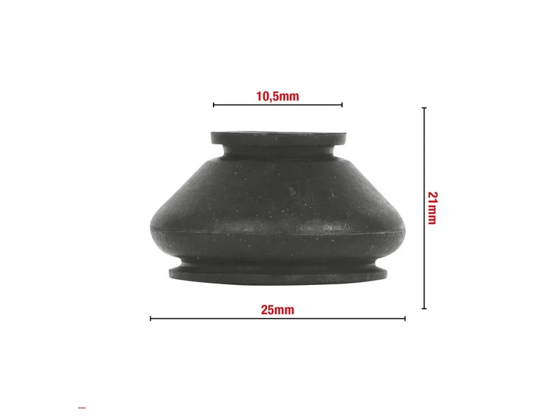 SOUFFLET DE ROTULE DE SUSPENSION 10.5X25X21MM (ANNEAU METAL) VENDU PAR 20 W604