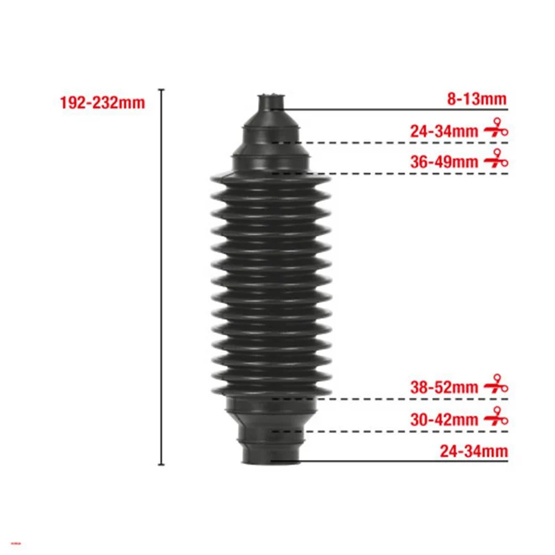 SOUFFLET DE DIRECTION X 2 - KIT UNIVERSEL W530
