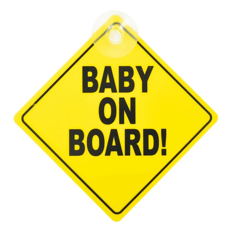 PANNEAU BABY ON BOARD ! AVEC VENTOUSE