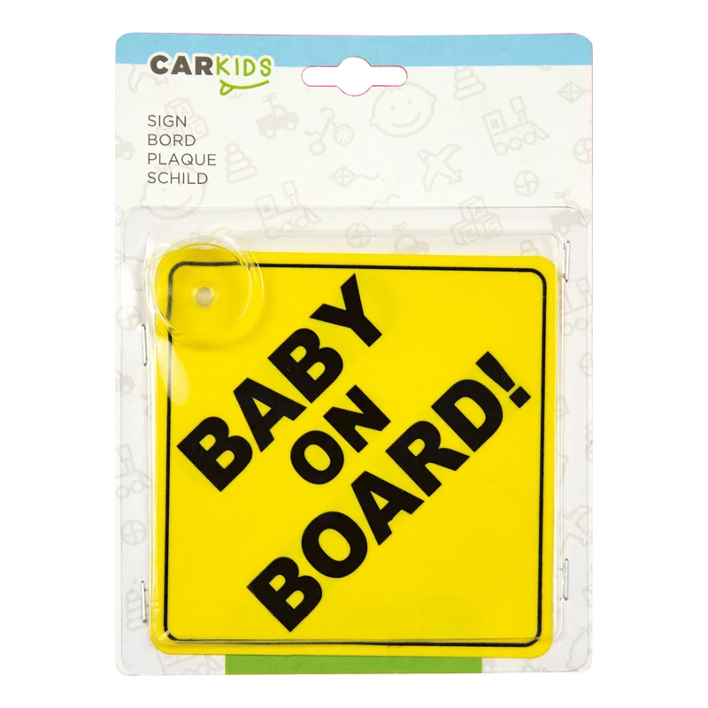 PANNEAU BABY ON BOARD ! AVEC VENTOUSE