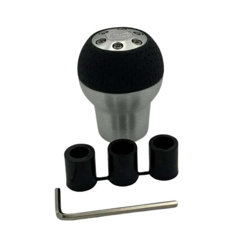POMMEAU UNIVERSEL ALUMINIUM/CUIR NOIR (HORS BAGUE MARCHE AR)