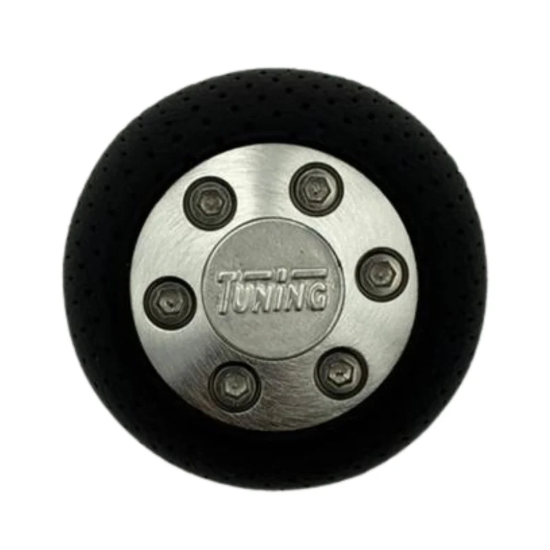 POMMEAU UNIVERSEL ALUMINIUM/CUIR NOIR (HORS BAGUE MARCHE AR)