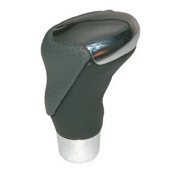 POMMEAU CHROME/CUIR GRIS/NOIR (HORS BAGUE MARCHE AR)
