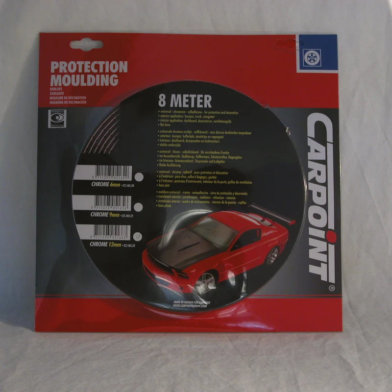 MOULURE DE DECORATION UNIVERSELLE CHROME 6MM X 8M