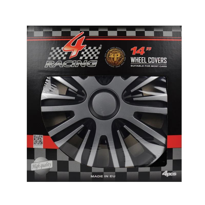 JEU D ENJOLIVEURS DE ROUES NARDO SILVER BLACK 14INCH