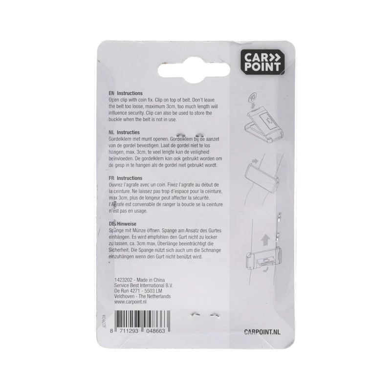 CLIP DE CEINTURE NOIR 2PCS