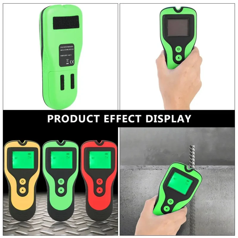 High Grade Handheld Wall Scanner Finds Wood And Steel Studs Plus Hot Wires With A Sharp Lcd Display And Tough Non Slip Grip For Zero Fuss Drywall Spots And Fast Weekend Upgrades