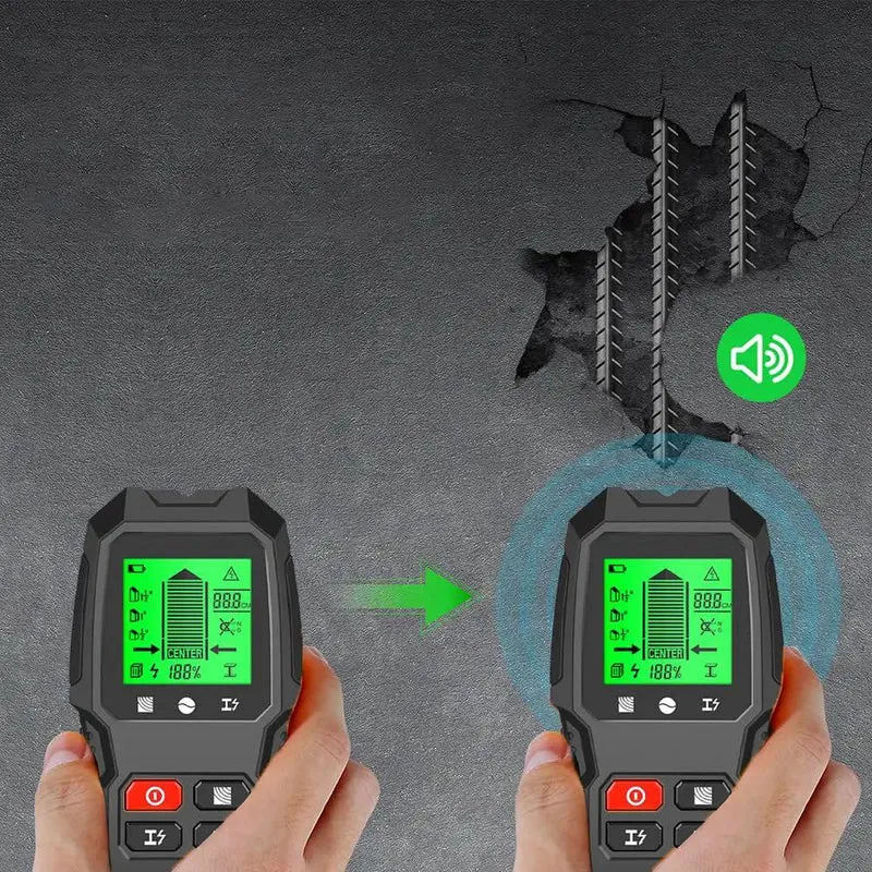 No Sweat Wall Scanner And Smart Stud Finder With Led Backlit Lcd Display Live Ac Wire Detector For Drop Dead Accurate Diy Projects And Whole House Renovations Made Easy