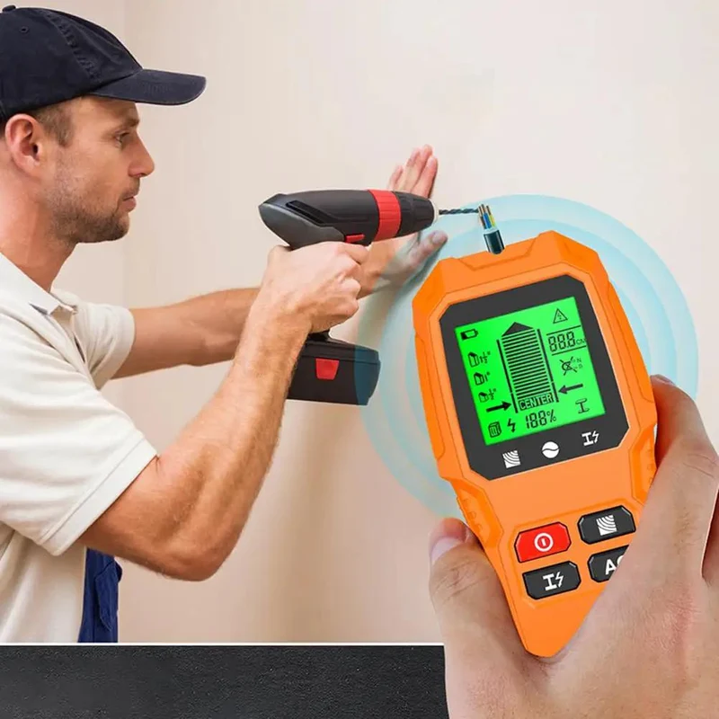 Straight Up Heavy Duty Digital Stud Finder Wall Scanner With Lcd Display For Pinpointing Wooden Studs Metal Wiring And Live Ac Power Perfect For Hella Fast Diy Remodels And Contractors Who Want Zero Drama Results