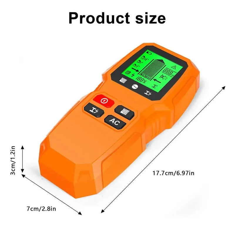 Straight Up Heavy Duty Digital Stud Finder Wall Scanner With Lcd Display For Pinpointing Wooden Studs Metal Wiring And Live Ac Power Perfect For Hella Fast Diy Remodels And Contractors Who Want Zero Drama Results