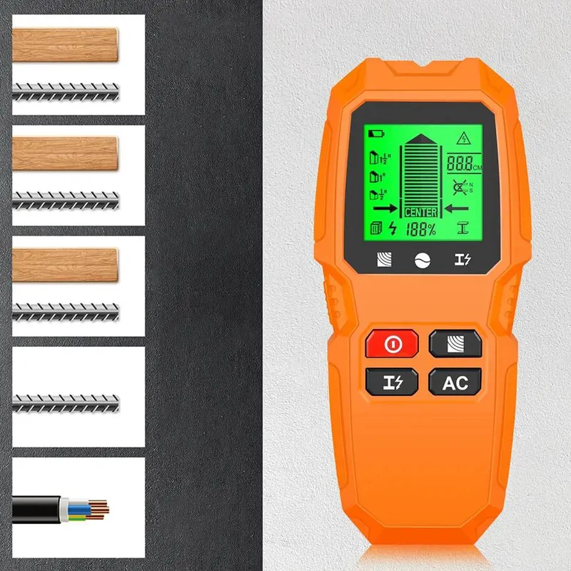 Straight Up Heavy Duty Digital Stud Finder Wall Scanner With Lcd Display For Pinpointing Wooden Studs Metal Wiring And Live Ac Power Perfect For Hella Fast Diy Remodels And Contractors Who Want Zero Drama Results
