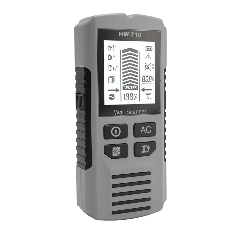 Heavy Duty Wall Stud Finder With 3 Scan Modes And AC Wire Detection Snaps Right To Wood And Metal Beams Up To One Inch Deep For Nail It Cabinet Tv And Shelf Installation Projects