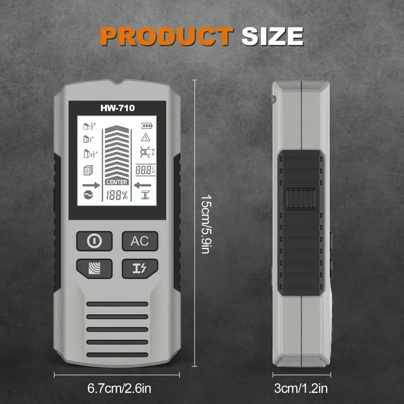 Slick Multipurpose Wall Scanner And Advanced Electronic Stud Finder Accurately Pinpoints Wood Live Electrical Wires Metal Studs Inside Residential Walls
