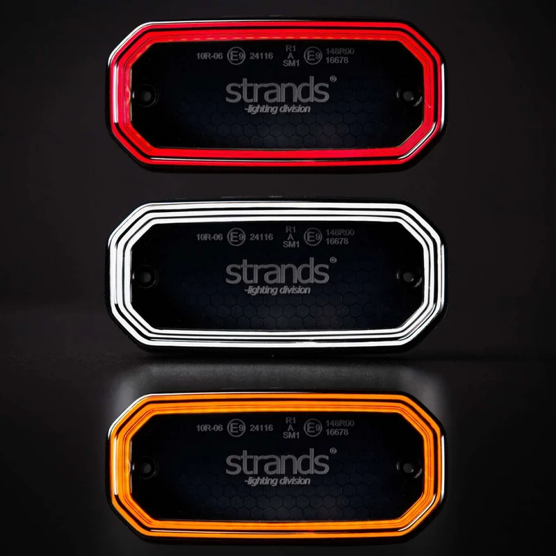 Feux de position Strands FOR9T SCALE en blanc, rouge ou ambre