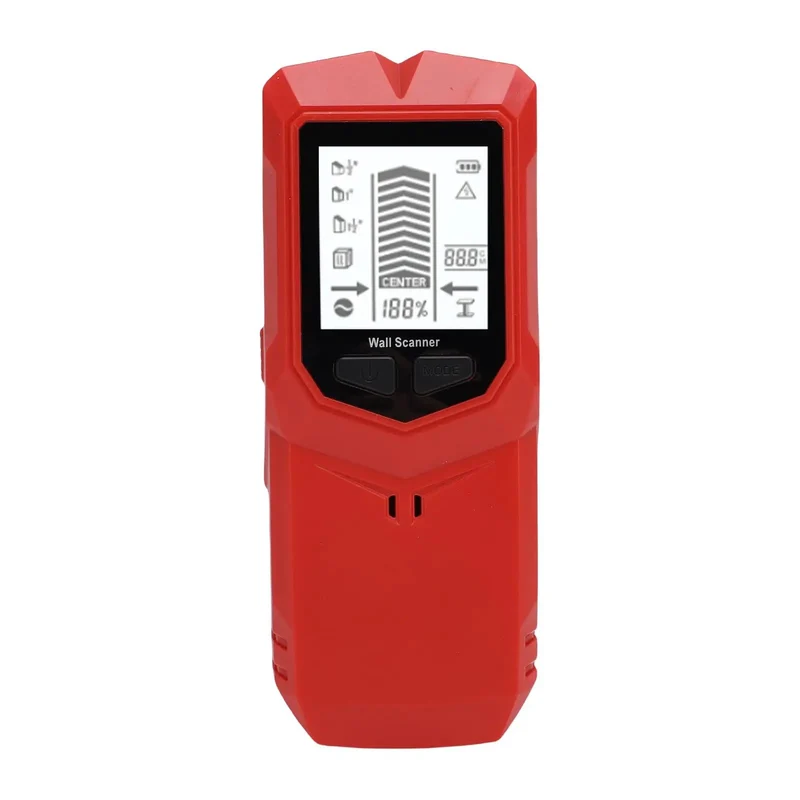 Heavy Duty Stud Finder Featuring Bright Lcd Screen And Three Adjustable Depth Modes Locate Wooden Joists And Live Electrical Wires Behind Drywall For Hella Smooth Diy Upgrade Jobs