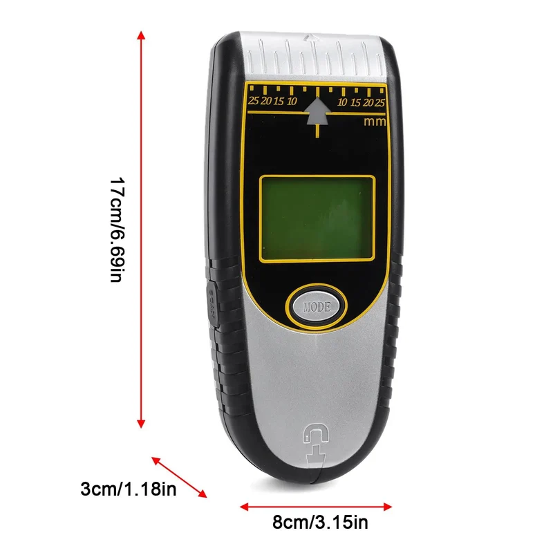 Badass 7-In-1 Digital Stud Finder Wall Scanner With Dead-On Wood Metal And Live Wire Detection Auto Calibration Center Mark Built For Heavy Duty Drywall Projects In Sleek Silver Finish