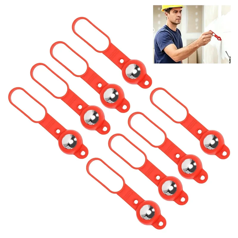 Heavy Duty 8 Pack Magnetic Stud Locator Kit With Dead Nut Accurate 27 Pound Magnet Grip For Bullseye Nail Screw Detection Plus Doubles As A Damn Fine Drywall Hook For Tools