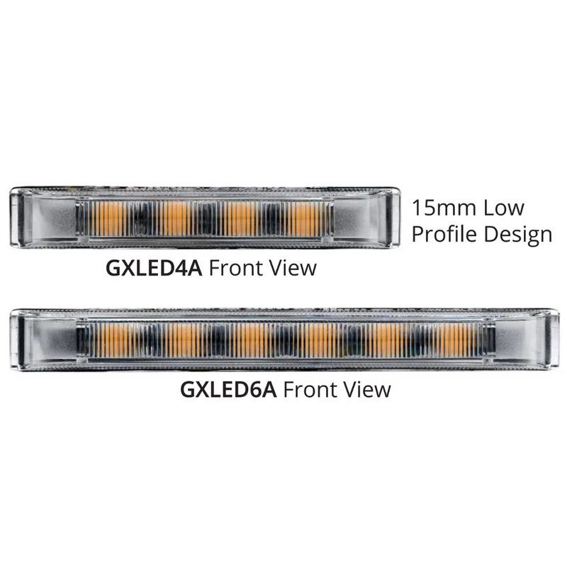 Feux stroboscopiques ultra-minces à montage sur grille LAP GXLED / Ambre
