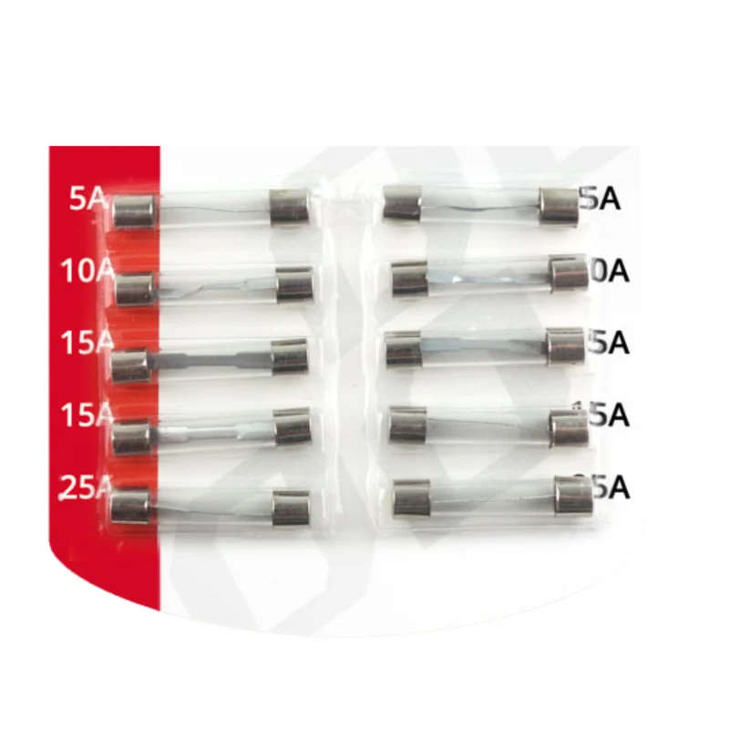 Pack de fusibles en verre assortis / 32 mm