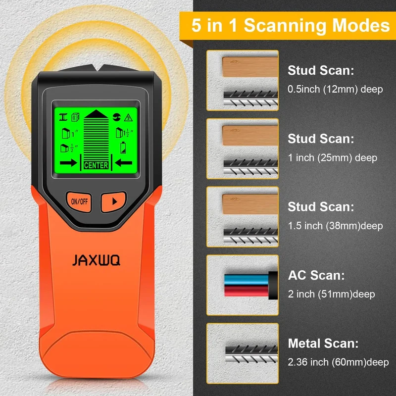 Heavy Duty Wall Stud Finder Delivering Dead On Accuracy For Straight Shot Drywall Scanning And Reliable Wood Beam Detection With Top Shelf Build Quality Plus Bright Led Display