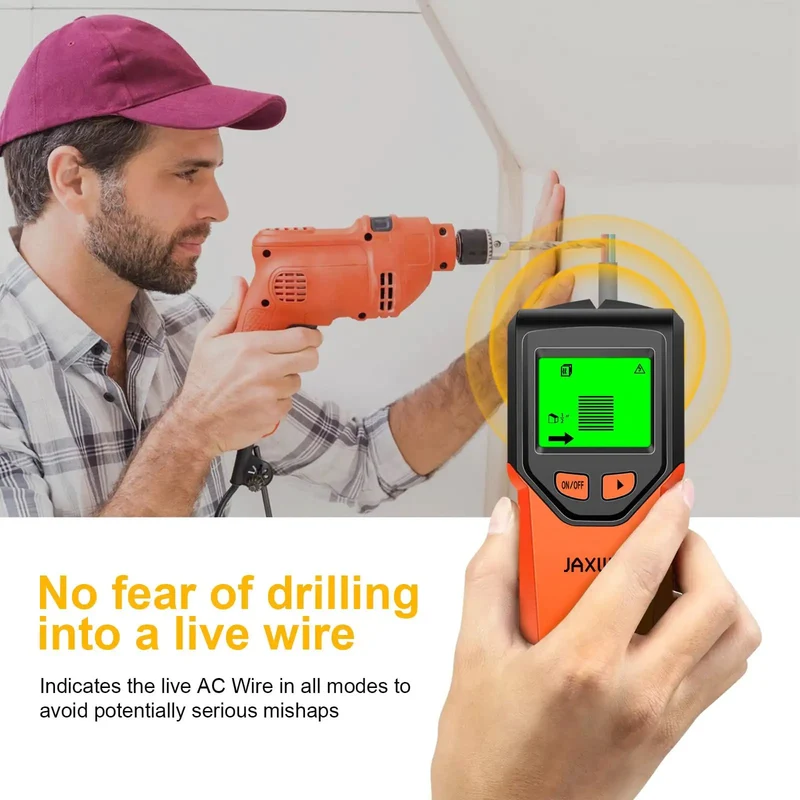 Heavy Duty Wall Stud Finder Delivering Dead On Accuracy For Straight Shot Drywall Scanning And Reliable Wood Beam Detection With Top Shelf Build Quality Plus Bright Led Display