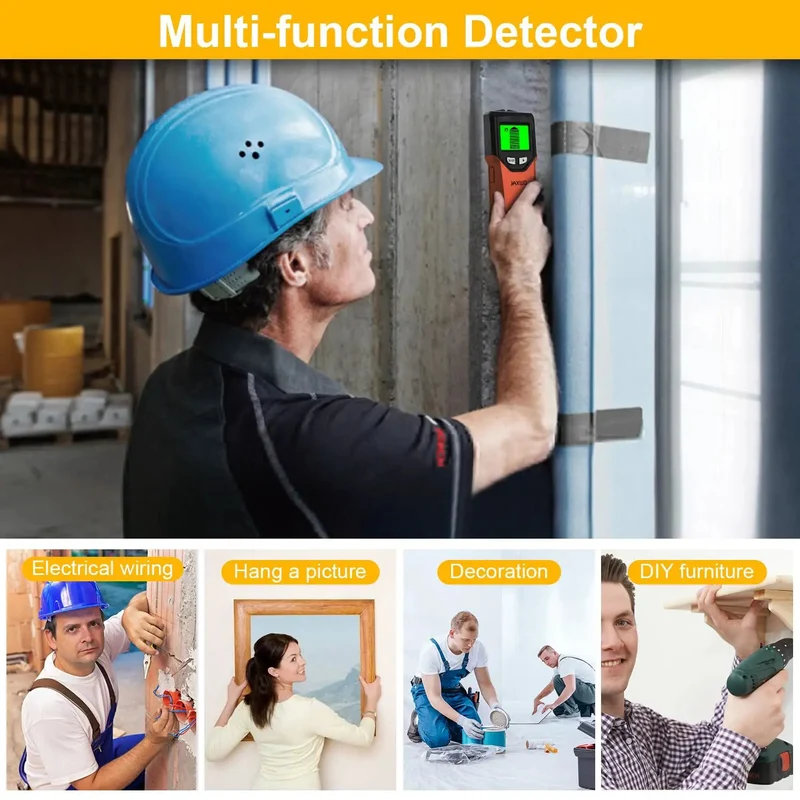Heavy Duty Wall Stud Finder Delivering Dead On Accuracy For Straight Shot Drywall Scanning And Reliable Wood Beam Detection With Top Shelf Build Quality Plus Bright Led Display