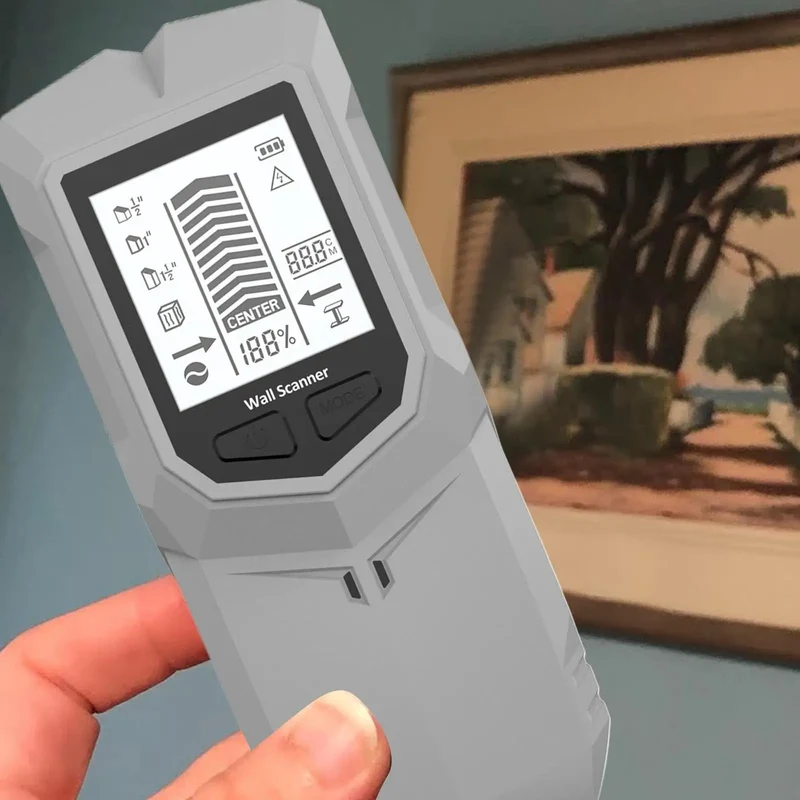 Sturdy Wall Scanner With Crisp LCD Display And Thumping Audio Alert For Catching Wood Metal And AC Wires Inside Drywall Or Ceilings Sweet Deal For Weekend Grinders
