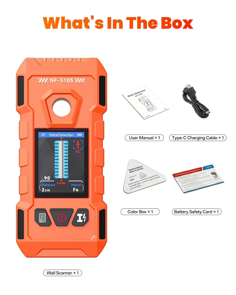 A Real Toolbox Staple For Your 6In1 Digital Stud Finder And Wall Scanner Designed To Nail Down Fast Detection Of Wood Studs Metal Pipes Live Ac Wires And Joists Keeping Your Diy Fixtures Dead On