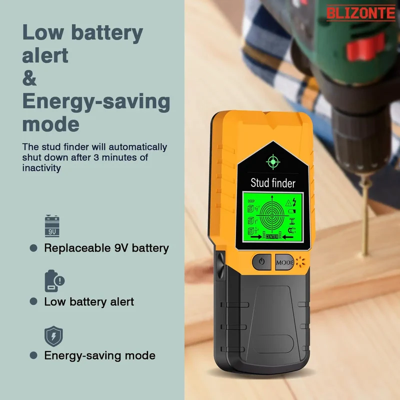 Top Shelf Six In One Stud Finder Wall Scanner Delivers Dead On Accuracy To Locate Wood Beams Electrical Wires Metal Pipes And Nails With Zero Guesswork Featuring Bright Audio Visual Alarms And Built In Magnet For No Sweat Renovations