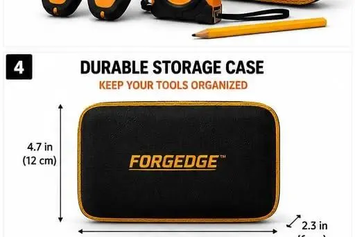 Kickass Magnetic Stud Finder 2-Pack With Integrated Level Measuring Tape Carpenter Pencil And Rugged Case For Drywall Wood N52 Neodymium Magnets Heavy Duty Home Remodeling Kit