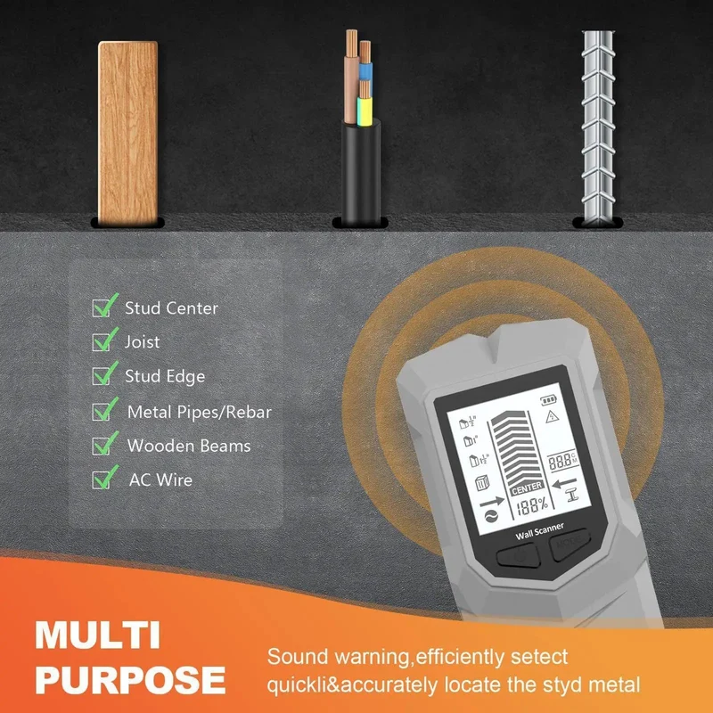 No Sweat Setup On This Real Deal Wall Scanner With Bangin Depth Precision Plus Loud Audio Alert And Clear Lcd Screen To Quick Find Wooden Stude