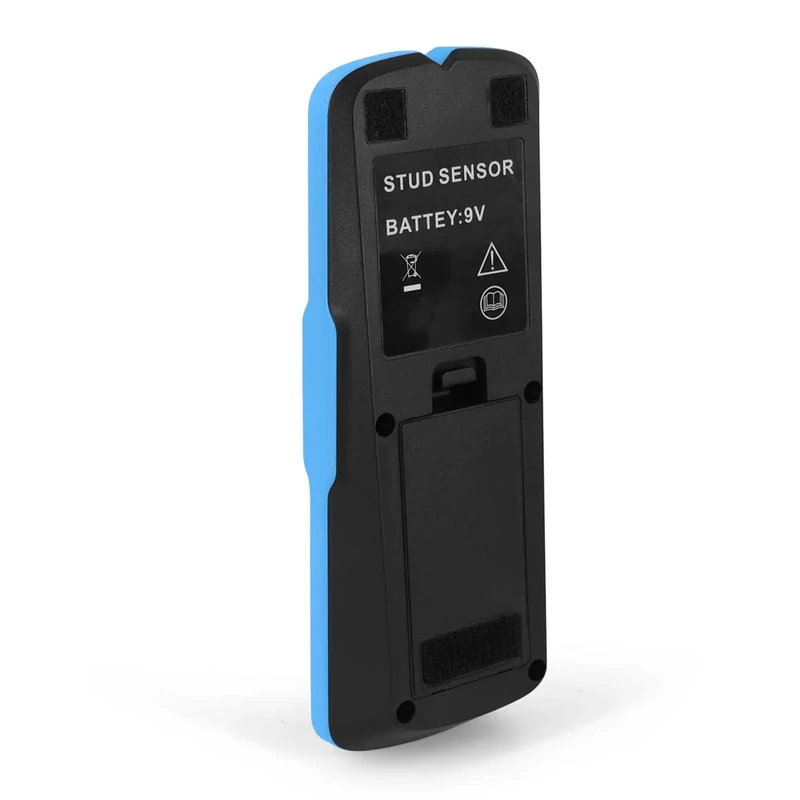 Straight Shooter Electronic Wall Stud Finder Nailing Down Wood And Metal Supports Through Drywall Up To Three Quarter Inch Depth With Blinking LED Light And Loud Audio Alert For No Sweat Renovations Blue