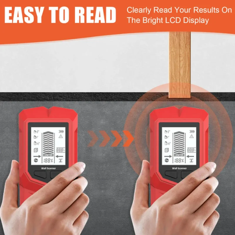 No Sweat All Purpose Stud Finder And Wall Scanner Detect Hidden Wood Drywall Live Ac Wires Plus Metal Objects For Rock Solid Tv Mounting Diy Home Upgrades With Zero Guesswork