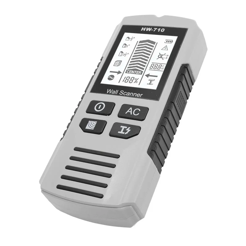 Rock Solid Wall Scanner And Stud Finder With Crisp Green Display Live Wire And Metal Detection Built For Quick Drilling Deep Sensing And Dead Reliable Home Reno Gear