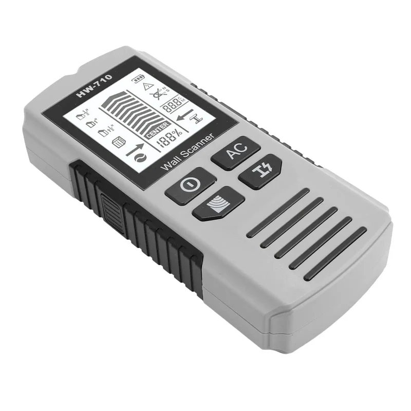 Rock Solid Wall Scanner And Stud Finder With Crisp Green Display Live Wire And Metal Detection Built For Quick Drilling Deep Sensing And Dead Reliable Home Reno Gear