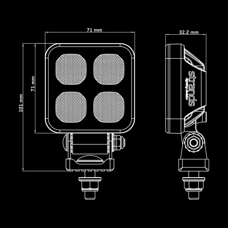 Lampe de travail à LED mini Strands Dark Knight Hardcore