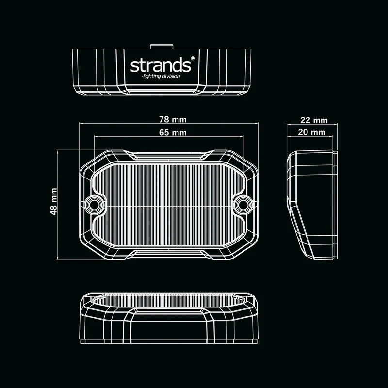 Feu de recul Strands Unity avec stroboscope / Entièrement homologué E