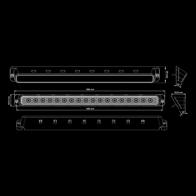 Lampe de scène Strands Nuuk E-Line / 20"