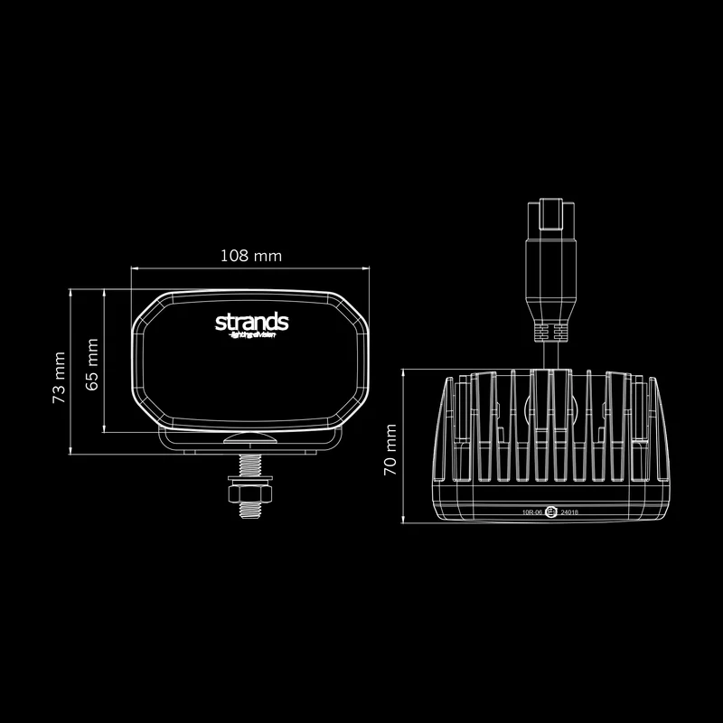 Lampe de travail anti-éblouissante Strands FOR9T / 31 W