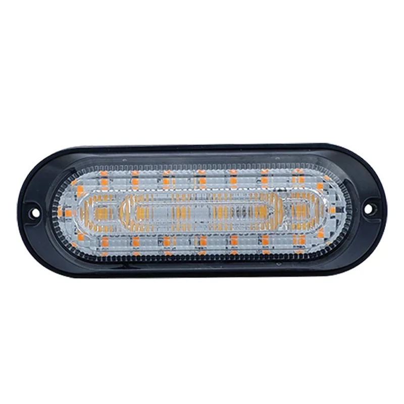 Lampe d'avertissement orange avec halo ambré