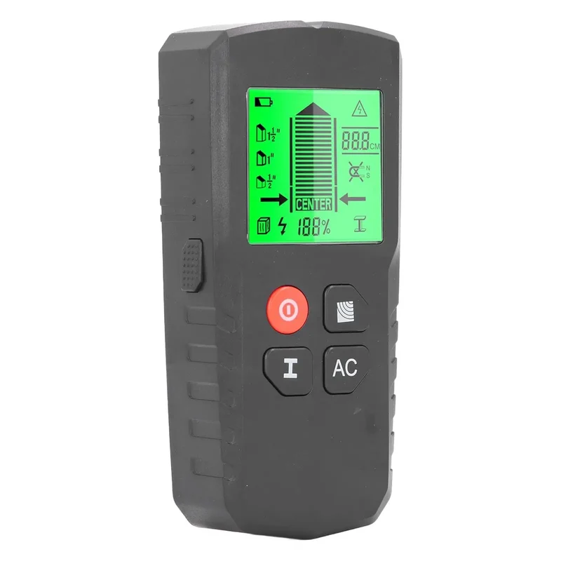 Slick 5 In 1 Wall Scanner With Bright LCD Display Detects Wood Pipes Metal And Ac Wires For Rock Solid Diy Projects And Zero Drama Home Repairs Using Professional Grade Sensors